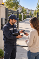 Entrega de controles en comunidad cerrada