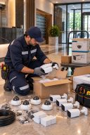 Instalación de cámaras de seguridad en lobby