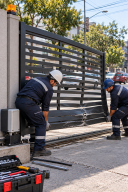 Reparación de portón metálico dañado